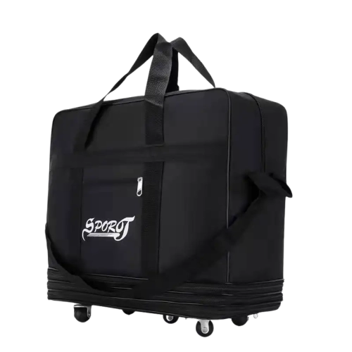 Large Waterproof Travel Duffel Bag with Wheels – Expandable Luggage Bag with Handle for Men & Women